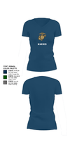 Marine Training Academy USA 92424931 Women's Short Sleeve V-neck Shirt - 32