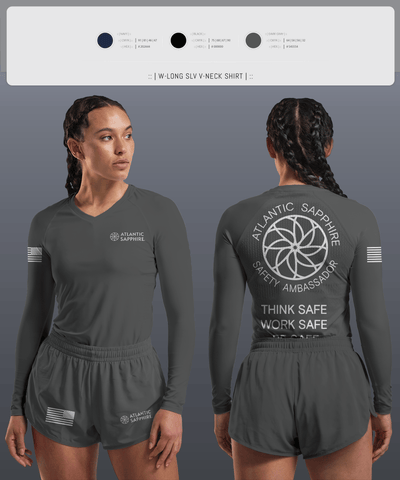 LinVille Women's Long Sleeve V-neck Shirt - 12