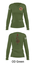 98th Expeditionary Signal Battalion 25845475 Women's Long Sleeve V-neck Shirt - 57