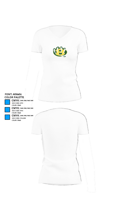 Bethel High School Volleyball 63964443 Women's Short Sleeve V-neck Shirt - 18