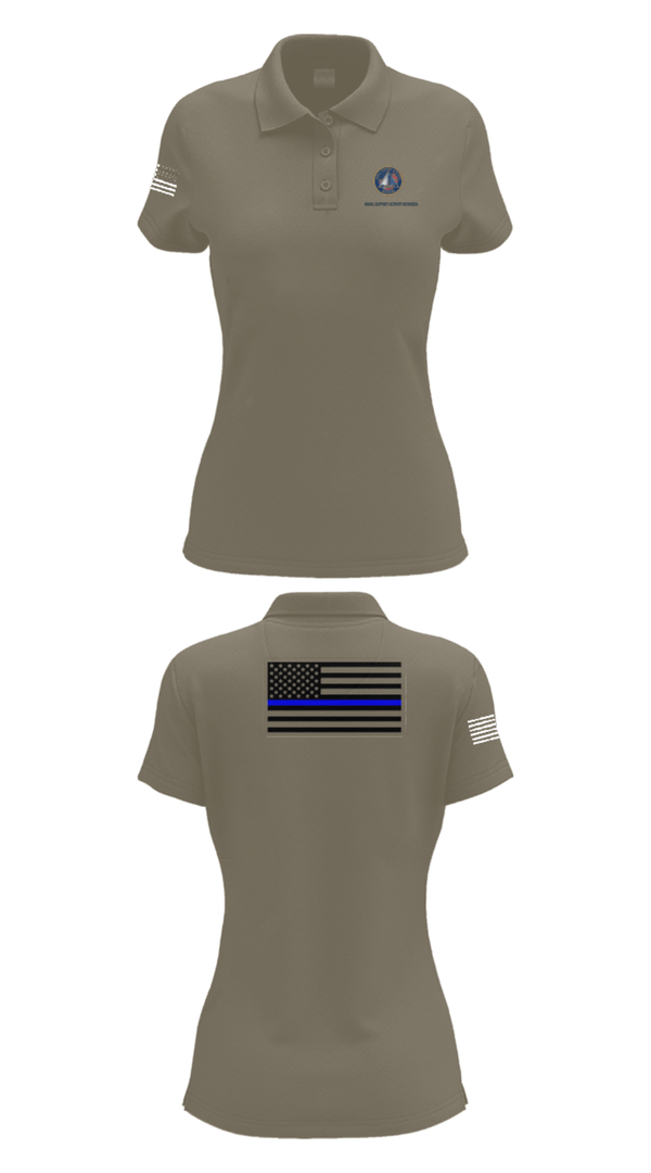 Womens Short Sleeve Performance Polo, NAVAL SUPPORT ACTIVITY BETHESDA SECURITY FORCES, Navy, Teamtime, Team time, sublimation, custom sports apparel, team uniforms, spirit wear, spiritwear, sports uniforms, custom shirts, team store, custom team store, fundraiser sports, apparel fundraiser