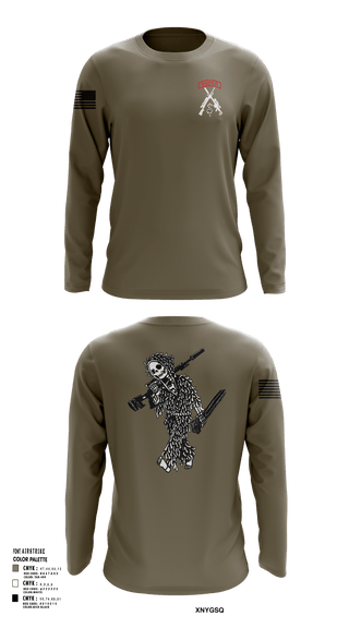 Long Sleeve Performance Shirt, 2-5 CAV Snipers, Army, Teamtime, Team time, sublimation, custom sports apparel, team uniforms, spirit wear, spiritwear, sports uniforms, custom shirts, team store, custom team store, fundraiser sports, apparel fundraiser