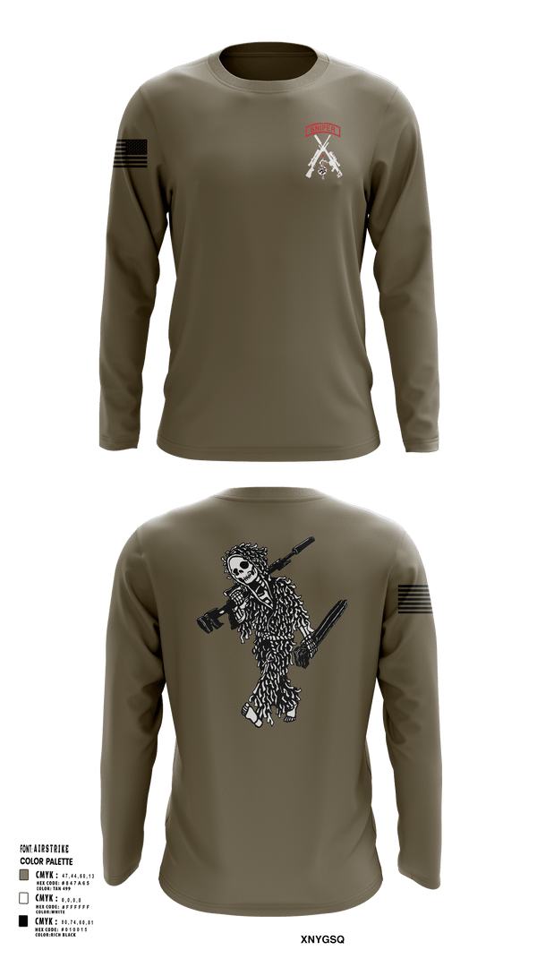 Long Sleeve Performance Shirt, 2-5 CAV Snipers, Army, Teamtime, Team time, sublimation, custom sports apparel, team uniforms, spirit wear, spiritwear, sports uniforms, custom shirts, team store, custom team store, fundraiser sports, apparel fundraiser