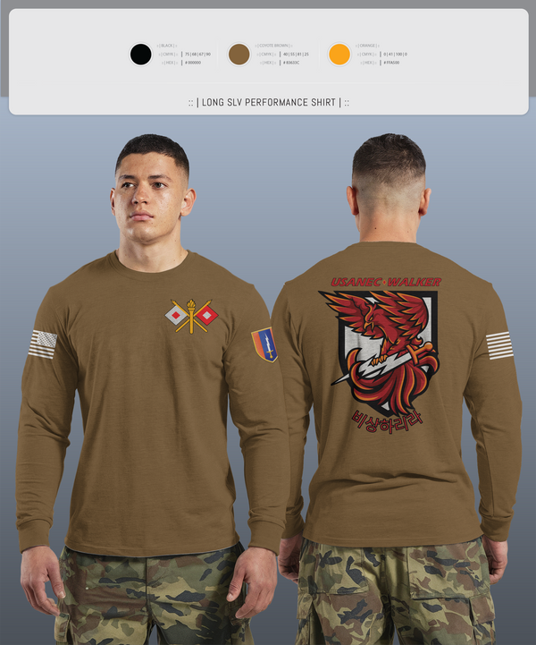 Long Sleeve Performance Shirt, USANEC-WALKER, Army, Teamtime, Team time, sublimation, custom sports apparel, team uniforms, spirit wear, spiritwear, sports uniforms, custom shirts, team store, custom team store, fundraiser sports, apparel fundraiser