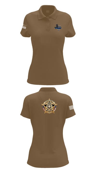 Maverick County Constable PCT 4 23255361 Women's Short Sleeve Performance Polo  - 14