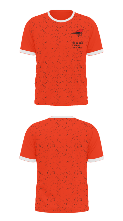Short Sleeve Performance Shirt, Perry High School Softball, Softball, Teamtime, Team time, sublimation, custom sports apparel, team uniforms, spirit wear, spiritwear, sports uniforms, custom shirts, team store, custom team store, fundraiser sports, apparel fundraiser