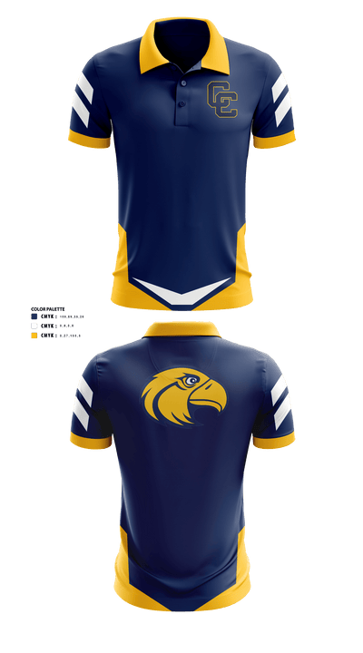Columbia Central Senior High School Golf 32326931 Short Sleeve Performance Polo - 40