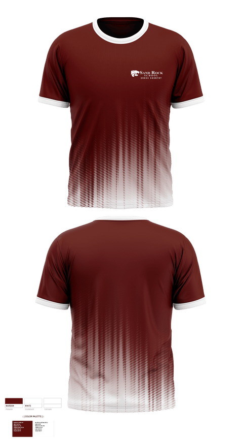 Short Sleeve Performance Shirt, Sand Rock High School Cross Country, Cross Country, Teamtime, Team time, sublimation, custom sports apparel, team uniforms, spirit wear, spiritwear, sports uniforms, custom shirts, team store, custom team store, fundraiser sports, apparel fundraiser
