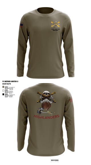 Long Sleeve Performance Shirt, Bravo 1-119th FA, , Teamtime, Team time, sublimation, custom sports apparel, team uniforms, spirit wear, spiritwear, sports uniforms, custom shirts, team store, custom team store, fundraiser sports, apparel fundraiser