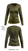 Airborne Women's Long Sleeve V-neck Shirt - 1