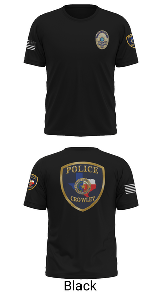 Short Sleeve Performance Shirt, Crowley Police Department, , Teamtime, Team time, sublimation, custom sports apparel, team uniforms, spirit wear, spiritwear, sports uniforms, custom shirts, team store, custom team store, fundraiser sports, apparel fundraiser