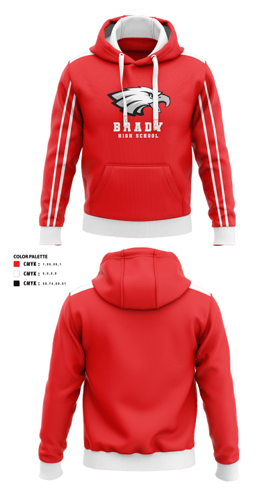 Brady High School Cross Country 78030554 Hoodie - 40