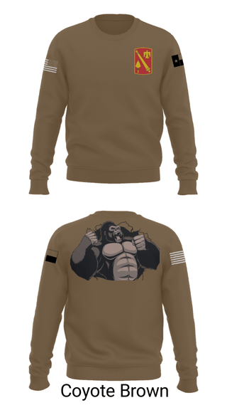 Crew Neck Sweatshirt, A Battery, 4-133 FAR-AMMO, National Guard, Teamtime, Team time, sublimation, custom sports apparel, team uniforms, spirit wear, spiritwear, sports uniforms, custom shirts, team store, custom team store, fundraiser sports, apparel fundraiser