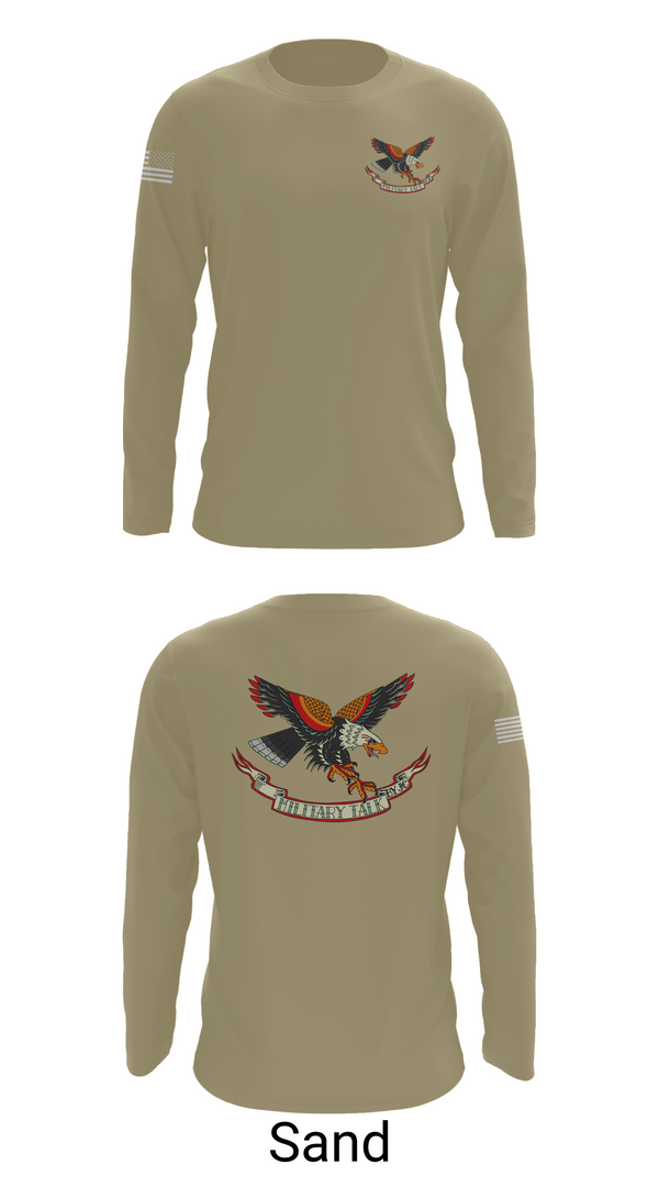 Long Sleeve Performance Shirt, Military Talk by JC, Army, Teamtime, Team time, sublimation, custom sports apparel, team uniforms, spirit wear, spiritwear, sports uniforms, custom shirts, team store, custom team store, fundraiser sports, apparel fundraiser