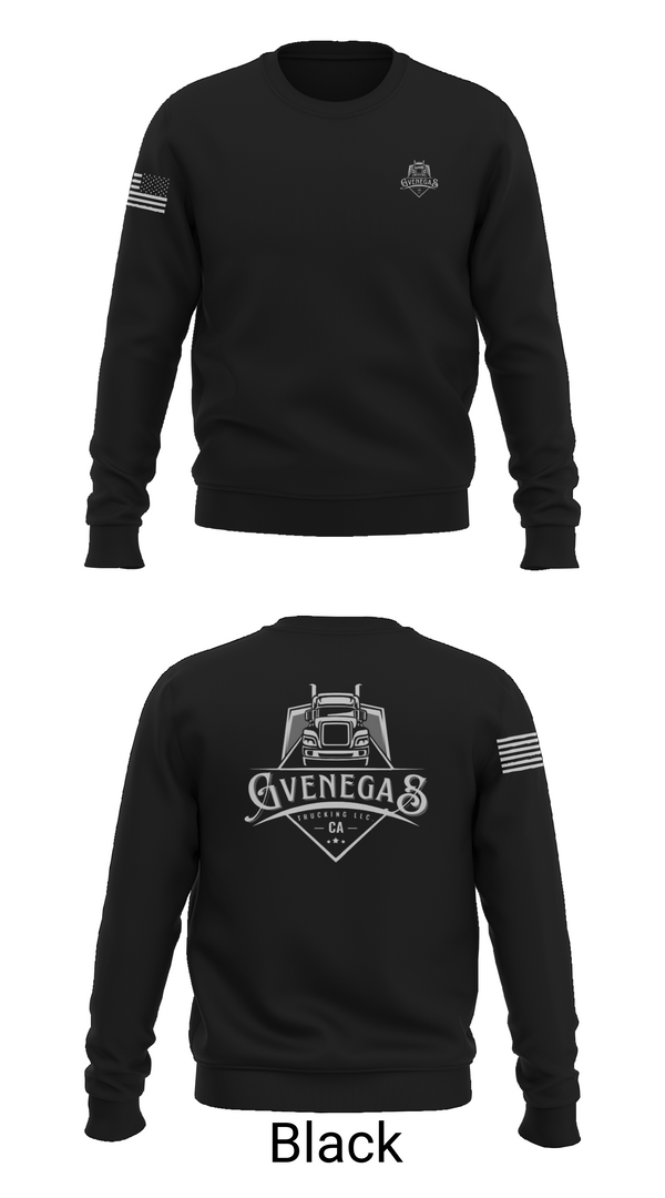 Crew Neck Sweatshirt, G Venegas Trucking LLC, , Teamtime, Team time, sublimation, custom sports apparel, team uniforms, spirit wear, spiritwear, sports uniforms, custom shirts, team store, custom team store, fundraiser sports, apparel fundraiser