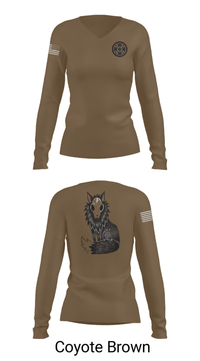 758th SMC 58080819 Women's Long Sleeve V-neck Shirt - 17