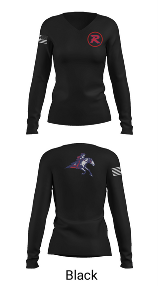 Womens Long Sleeve Vneck Shirt, Richland High School Dance, Spirit Store, Teamtime, Team time, sublimation, custom sports apparel, team uniforms, spirit wear, spiritwear, sports uniforms, custom shirts, team store, custom team store, fundraiser sports, apparel fundraiser