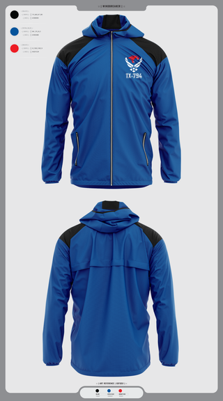Windbreaker, TX-794, Spirit Store, Teamtime, Team time, sublimation, custom sports apparel, team uniforms, spirit wear, spiritwear, sports uniforms, custom shirts, team store, custom team store, fundraiser sports, apparel fundraiser