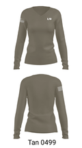 1/8 74512823 Women's Long Sleeve V-neck Shirt - 77