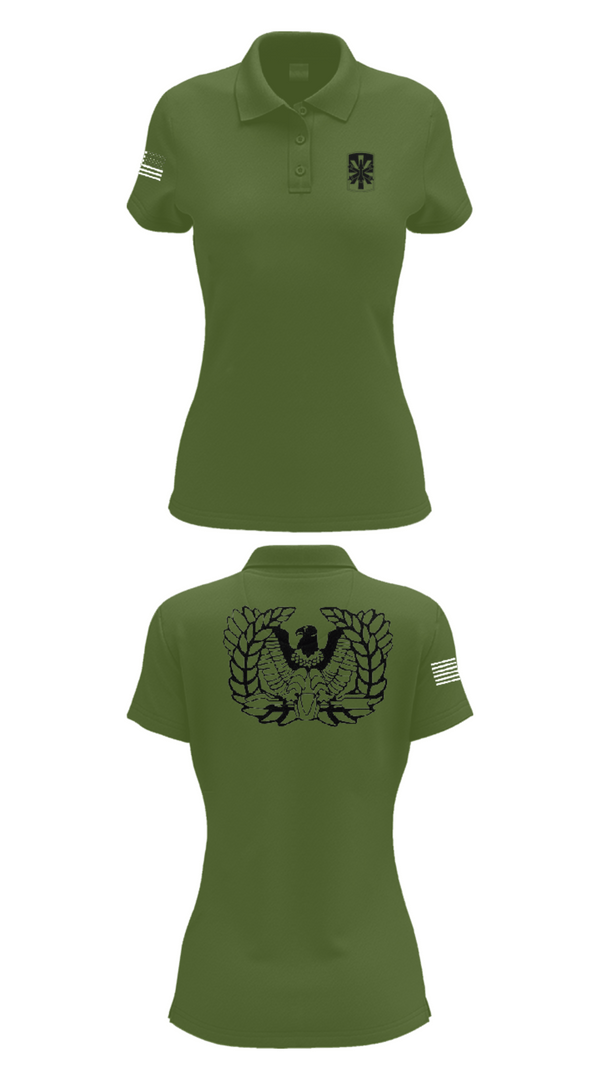 Womens Short Sleeve Performance Polo, 2/43 ADA, Army, Teamtime, Team time, sublimation, custom sports apparel, team uniforms, spirit wear, spiritwear, sports uniforms, custom shirts, team store, custom team store, fundraiser sports, apparel fundraiser