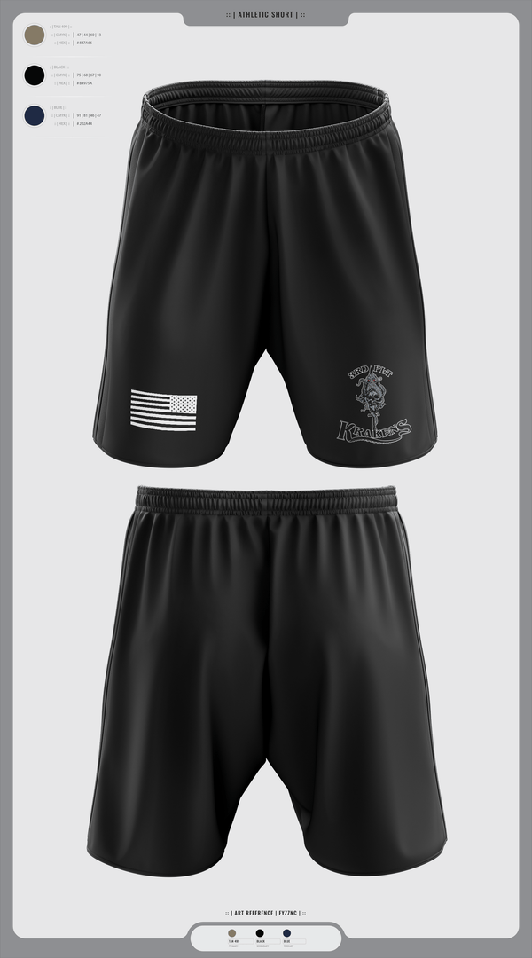 Athletic Shorts With Pockets, 3RD PLT95TH CBRN3rd plt, Army, Teamtime, Team time, sublimation, custom sports apparel, team uniforms, spirit wear, spiritwear, sports uniforms, custom shirts, team store, custom team store, fundraiser sports, apparel fundraiser