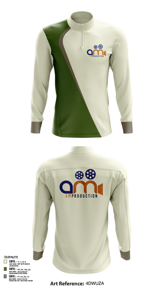 Quarter Zip Jacket, AM PRODUCTION, , Teamtime, Team time, sublimation, custom sports apparel, team uniforms, spirit wear, spiritwear, sports uniforms, custom shirts, team store, custom team store, fundraiser sports, apparel fundraiser