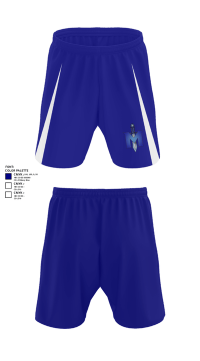 iMater Knights 12068030 Athletic Shorts With Pockets - 35
