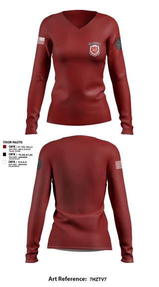 Women's Long Sleeve Vneck Shirt, 174 mac, Army, Teamtime, Team time, sublimation, custom sports apparel, team uniforms, spirit wear, spiritwear, sports uniforms, custom shirts, team store, custom team store, fundraiser sports, apparel fundraiser