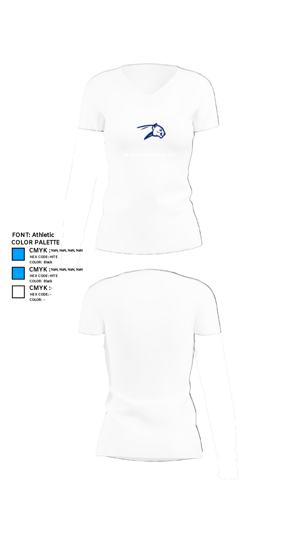 Womens Short Sleeve Vneck Shirt, Jarrell High School Golf, Golf, Teamtime, Team time, sublimation, custom sports apparel, team uniforms, spirit wear, spiritwear, sports uniforms, custom shirts, team store, custom team store, fundraiser sports, apparel fundraiser