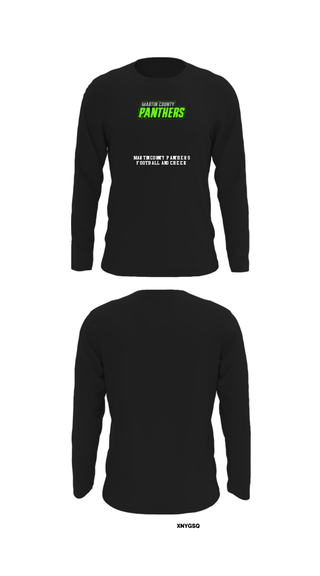 Long Sleeve Performance Shirt, Martin County Panthers Football And Cheer, Football, Teamtime, Team time, sublimation, custom sports apparel, team uniforms, spirit wear, spiritwear, sports uniforms, custom shirts, team store, custom team store, fundraiser sports, apparel fundraiser