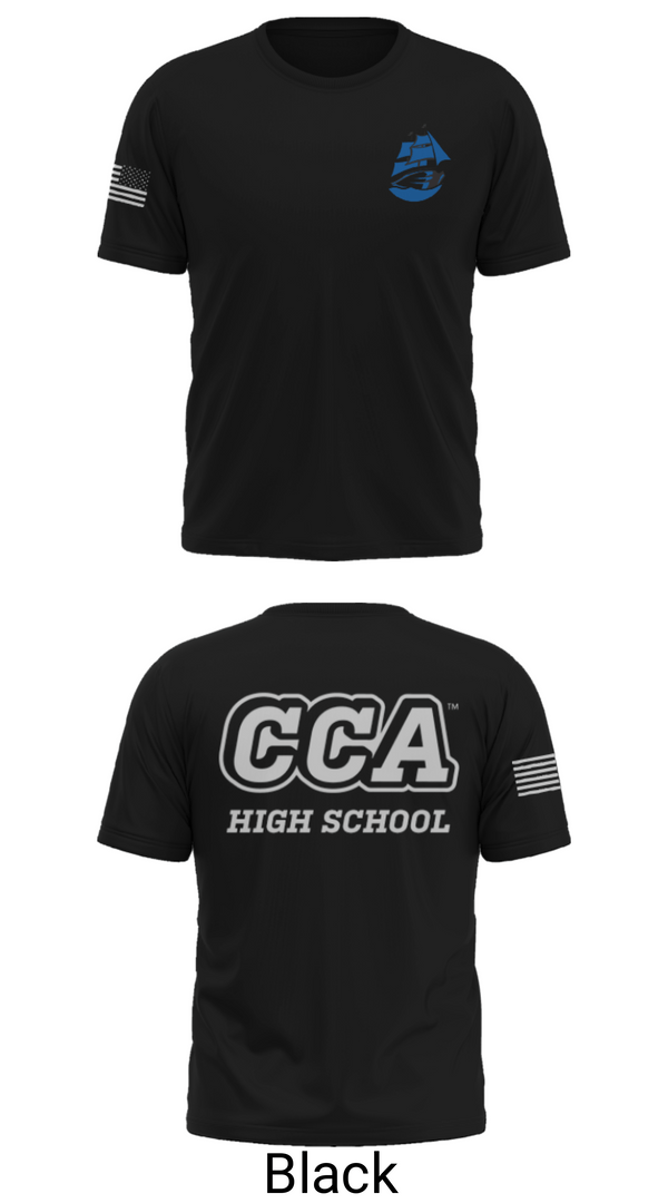 Old School Cotton Feel Shirt, Clear Creek-Amana High School Cheer, Cheer, Teamtime, Team time, sublimation, custom sports apparel, team uniforms, spirit wear, spiritwear, sports uniforms, custom shirts, team store, custom team store, fundraiser sports, apparel fundraiser
