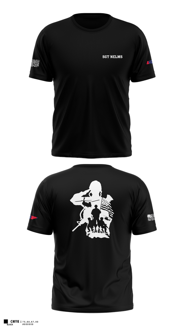 Short Sleeve Performance Shirt, SGT Nelms, National Guard, Teamtime, Team time, sublimation, custom sports apparel, team uniforms, spirit wear, spiritwear, sports uniforms, custom shirts, team store, custom team store, fundraiser sports, apparel fundraiser