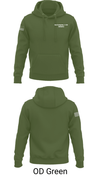 Hoodie, Ice Company, 1-32 Infantry, Army, Teamtime, Team time, sublimation, custom sports apparel, team uniforms, spirit wear, spiritwear, sports uniforms, custom shirts, team store, custom team store, fundraiser sports, apparel fundraiser