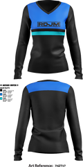 RDJM 8804616 Women's Long Sleeve V-neck Shirt - 1
