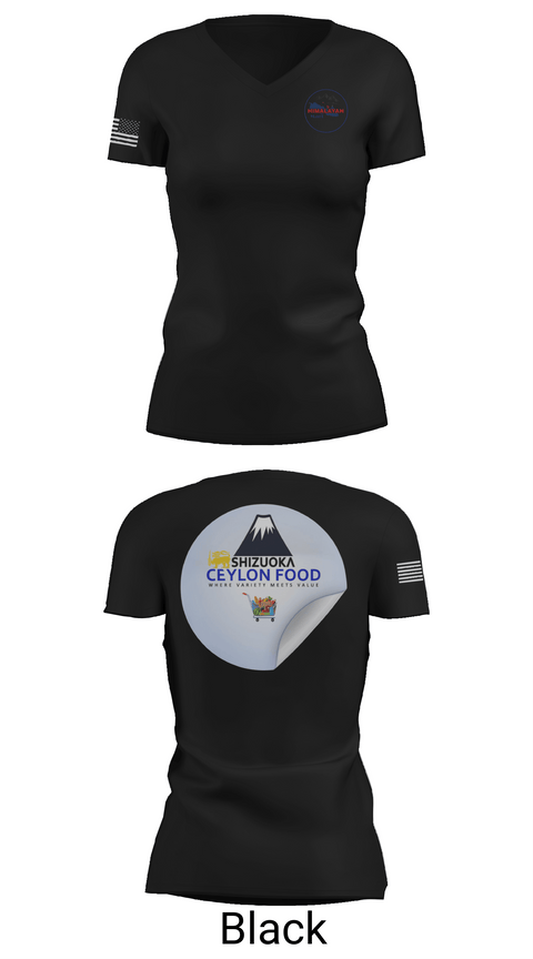 Womens Short Sleeve Vneck Shirt, Himalayan Mart, , Teamtime, Team time, sublimation, custom sports apparel, team uniforms, spirit wear, spiritwear, sports uniforms, custom shirts, team store, custom team store, fundraiser sports, apparel fundraiser