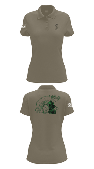 Womens Short Sleeve Performance Polo, CSO, Army, Teamtime, Team time, sublimation, custom sports apparel, team uniforms, spirit wear, spiritwear, sports uniforms, custom shirts, team store, custom team store, fundraiser sports, apparel fundraiser