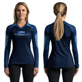 Central Jersey Hawks Basketball 94316888 Women's Long Sleeve V-neck Shirt - 2