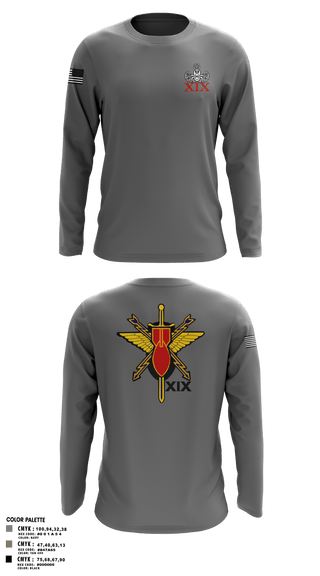 Long Sleeve Performance Shirt, 19th EOD, Air Force, Teamtime, Team time, sublimation, custom sports apparel, team uniforms, spirit wear, spiritwear, sports uniforms, custom shirts, team store, custom team store, fundraiser sports, apparel fundraiser