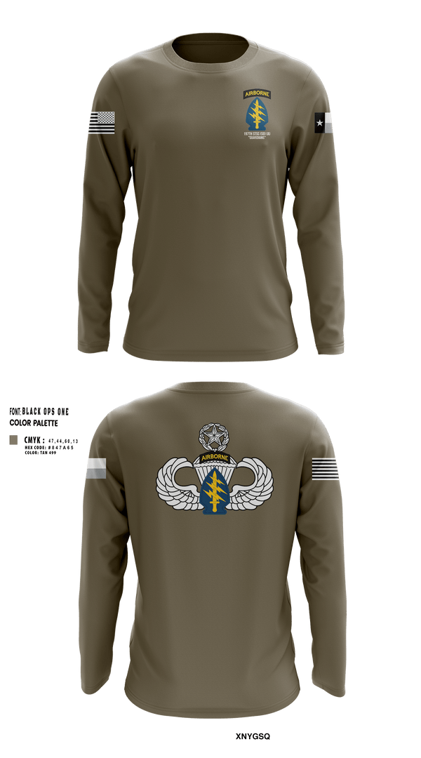 Long Sleeve Performance Shirt, 197th STSC (SO)(A), National Guard, Teamtime, Team time, sublimation, custom sports apparel, team uniforms, spirit wear, spiritwear, sports uniforms, custom shirts, team store, custom team store, fundraiser sports, apparel fundraiser