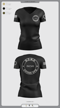 D.C.N.O 91339964 Women's Short Sleeve V-neck Shirt - 2