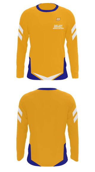Long Sleeve Performance Shirt, East Side Baseball Association, Baseball, Teamtime, Team time, sublimation, custom sports apparel, team uniforms, spirit wear, spiritwear, sports uniforms, custom shirts, team store, custom team store, fundraiser sports, apparel fundraiser