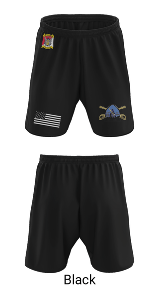 Athletic Shorts With Pockets, B Troop 2-17 Cav REGT, , Teamtime, Team time, sublimation, custom sports apparel, team uniforms, spirit wear, spiritwear, sports uniforms, custom shirts, team store, custom team store, fundraiser sports, apparel fundraiser