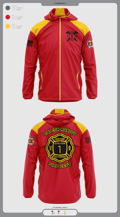 Tri-Community fire 52008799 Windbreaker - 2