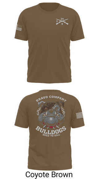 Short Sleeve Performance Shirt, B/3-34 Bulldogs, Army, Teamtime, Team time, sublimation, custom sports apparel, team uniforms, spirit wear, spiritwear, sports uniforms, custom shirts, team store, custom team store, fundraiser sports, apparel fundraiser