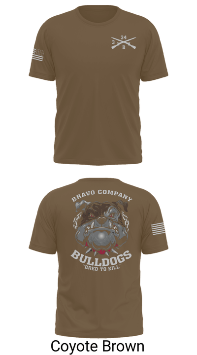 B/3-34 Bulldogs 76121406 Short Sleeve Performance Shirt - 16