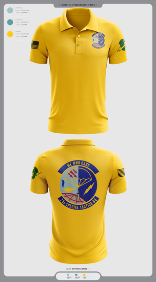 Short Sleeve Performance Polo, 23 STS, Air Force, Teamtime, Team time, sublimation, custom sports apparel, team uniforms, spirit wear, spiritwear, sports uniforms, custom shirts, team store, custom team store, fundraiser sports, apparel fundraiser