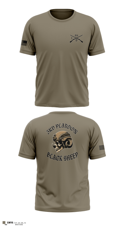3rd PLT Black Sheep 32884167 Short Sleeve Performance Shirt - 82