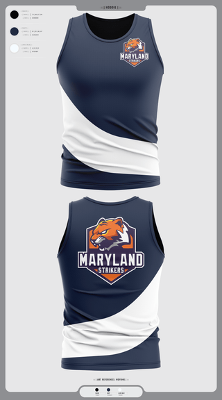 Tank Top, Maryland Strikers, Men's Volleyball, Teamtime, Team time, sublimation, custom sports apparel, team uniforms, spirit wear, spiritwear, sports uniforms, custom shirts, team store, custom team store, fundraiser sports, apparel fundraiser
