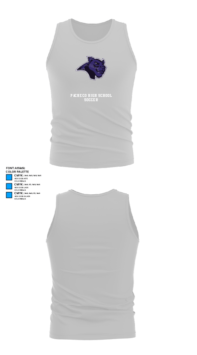 Pacheco High School Soccer 65224037 Tank Top - 13