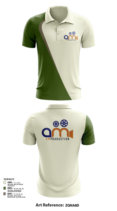 AM PRODUCTION 13584295 Short Sleeve Performance Polo - 112